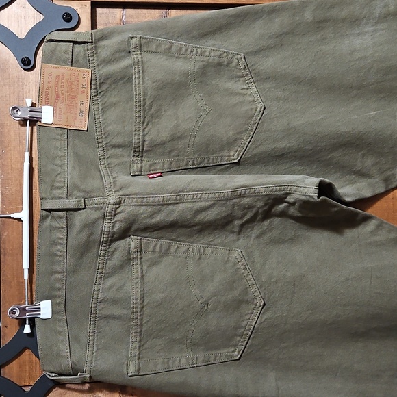 Levi's 501 93 Moss Green Cotton Non Stretch Straight Leg Jeans 36x31 - Picture 5 of 16